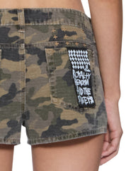 Womens Micro Short Camo Walkshorts