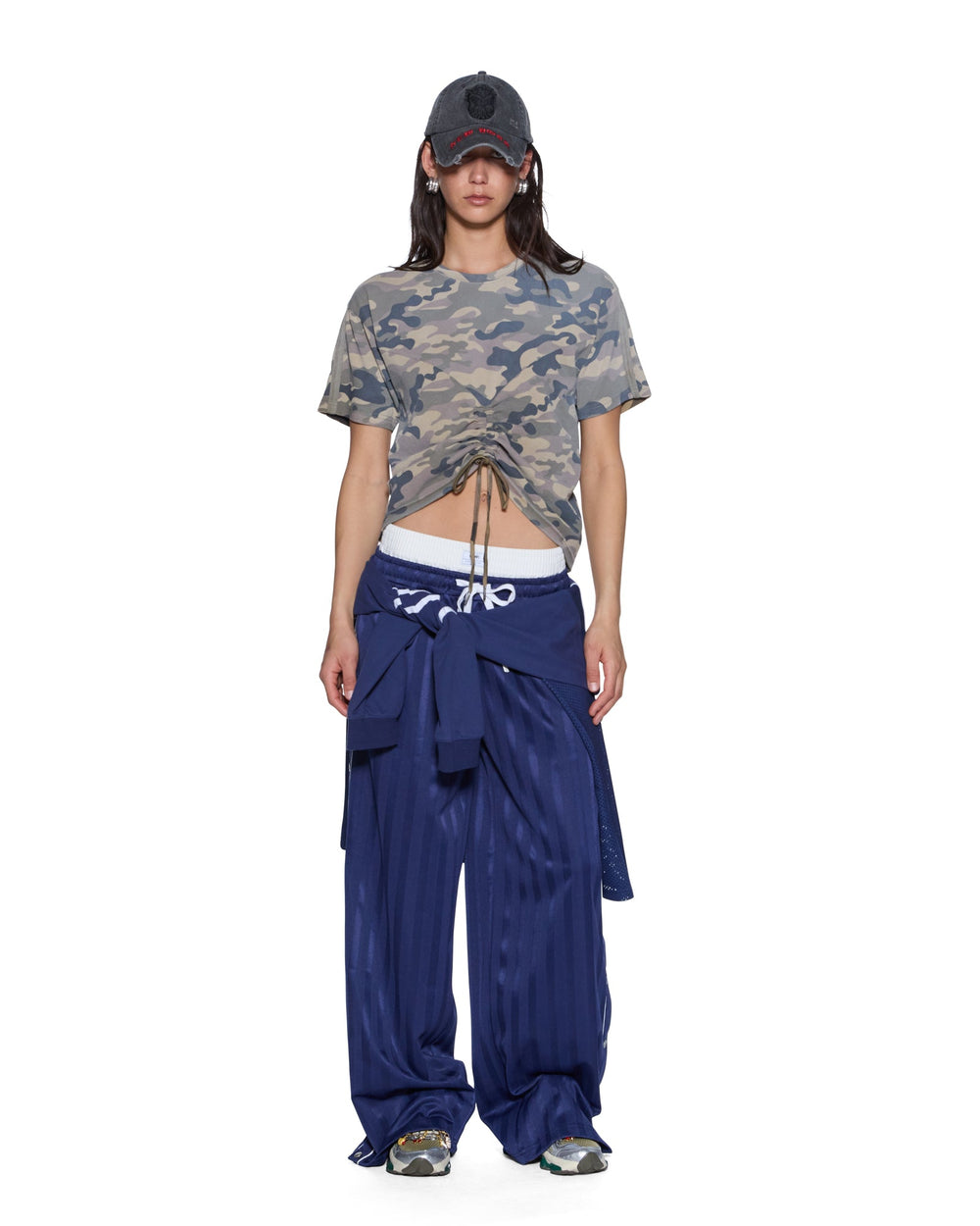 Womens Ruched Everyday Ss Tee Camo Tees