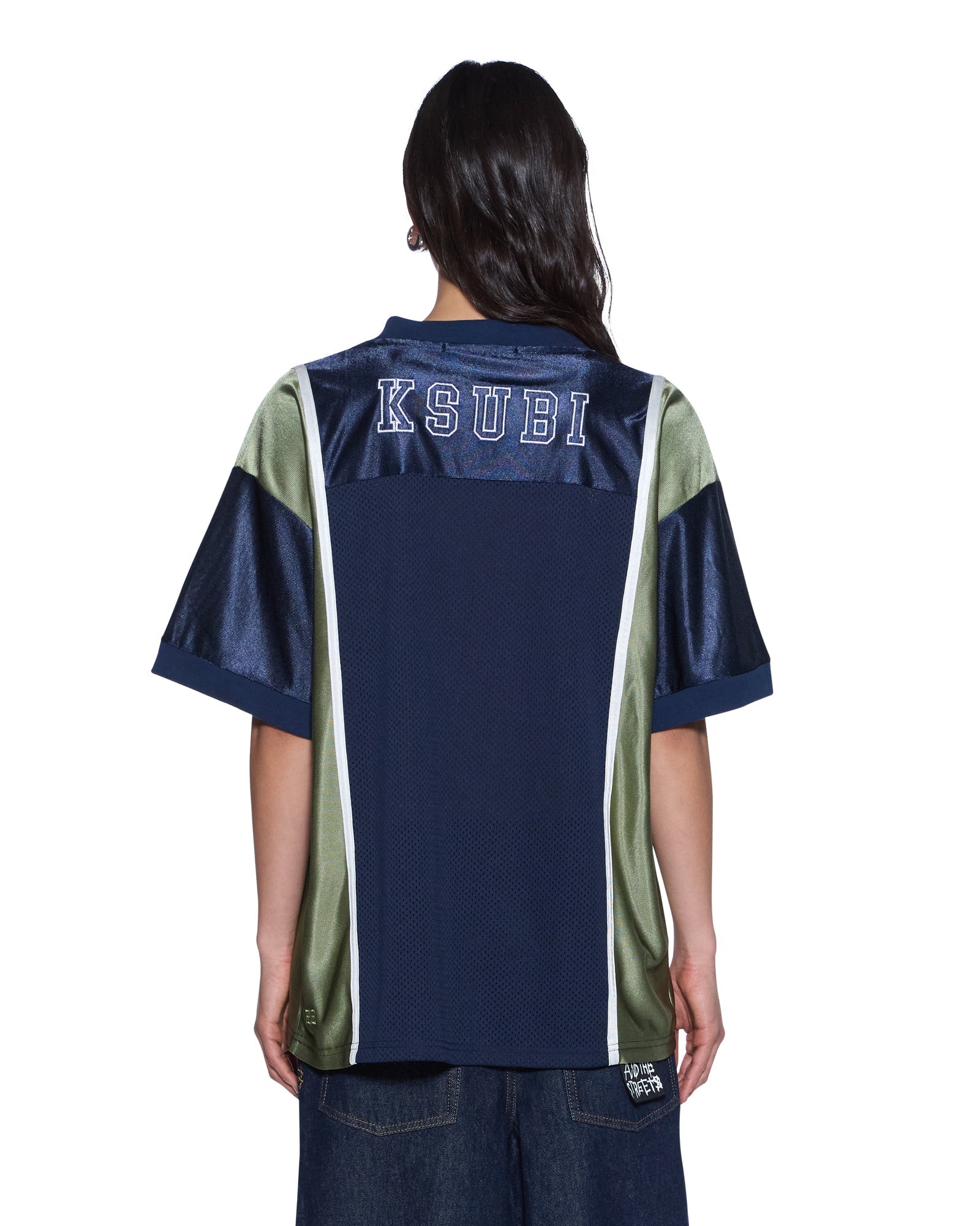 Womens Playoff Ss Jersey Navy Fashion Tops