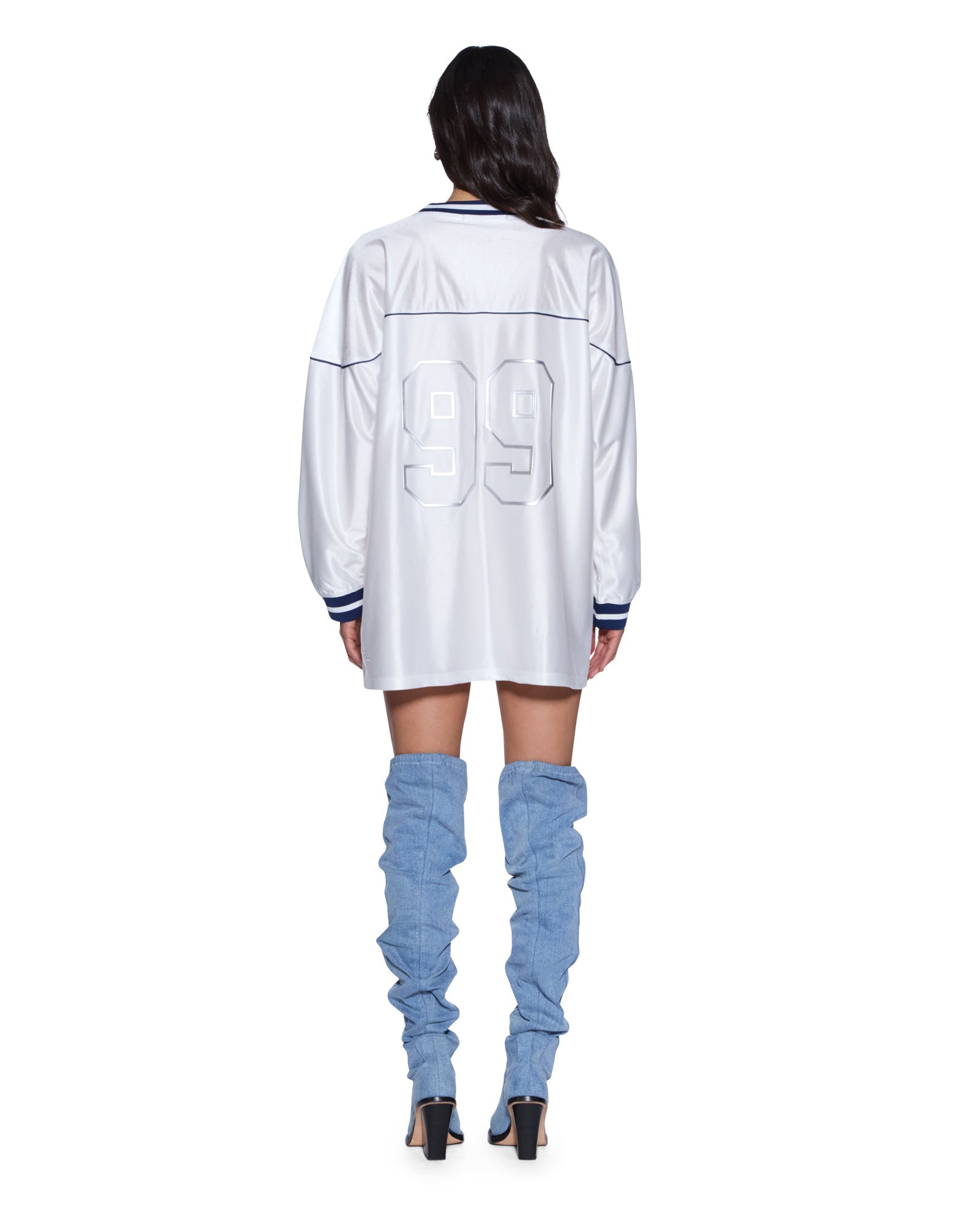 Womens Teamster Ls Dress Vintage White Dresses