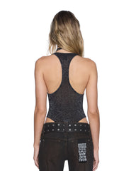 Womens Lara Bodysuit Silver Fashion Tops