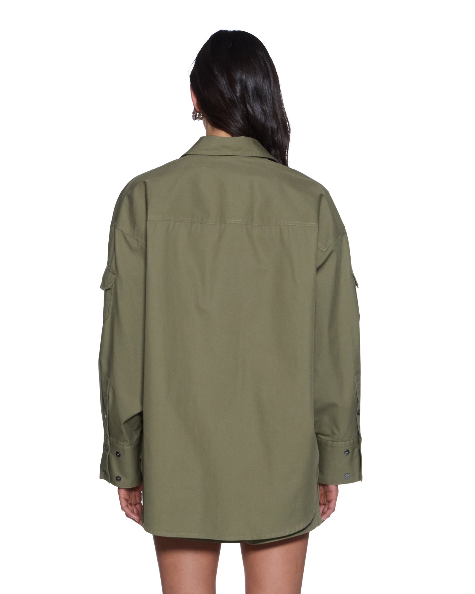 Womens Astra Ls Cargo Shirt Khaki Shirts