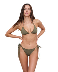Womens Reverse It Triangle Bikini Camo/Khaki Bikini