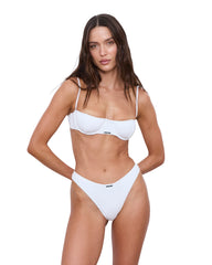 Womens Off-Duty Bikini White Rib Bikini