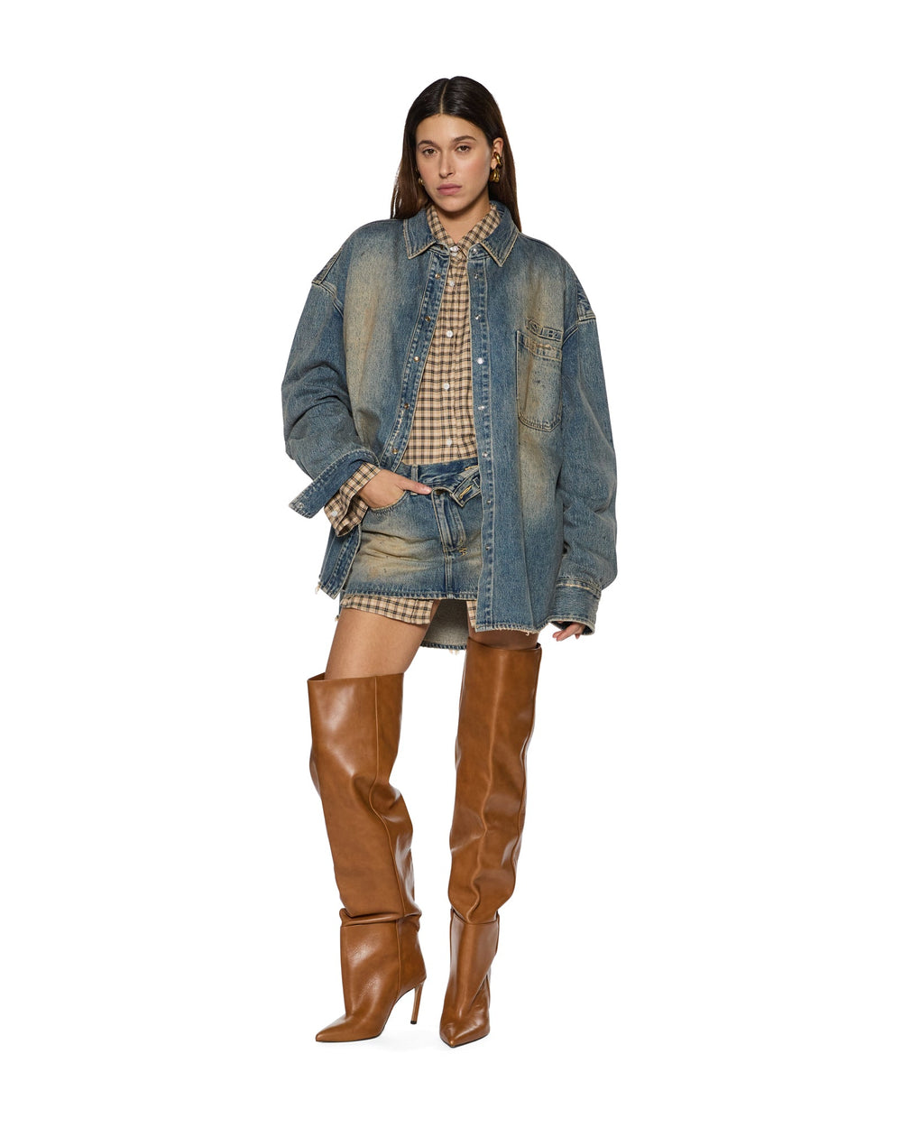 Womens Oversized Ls Shirt Dune Shirts