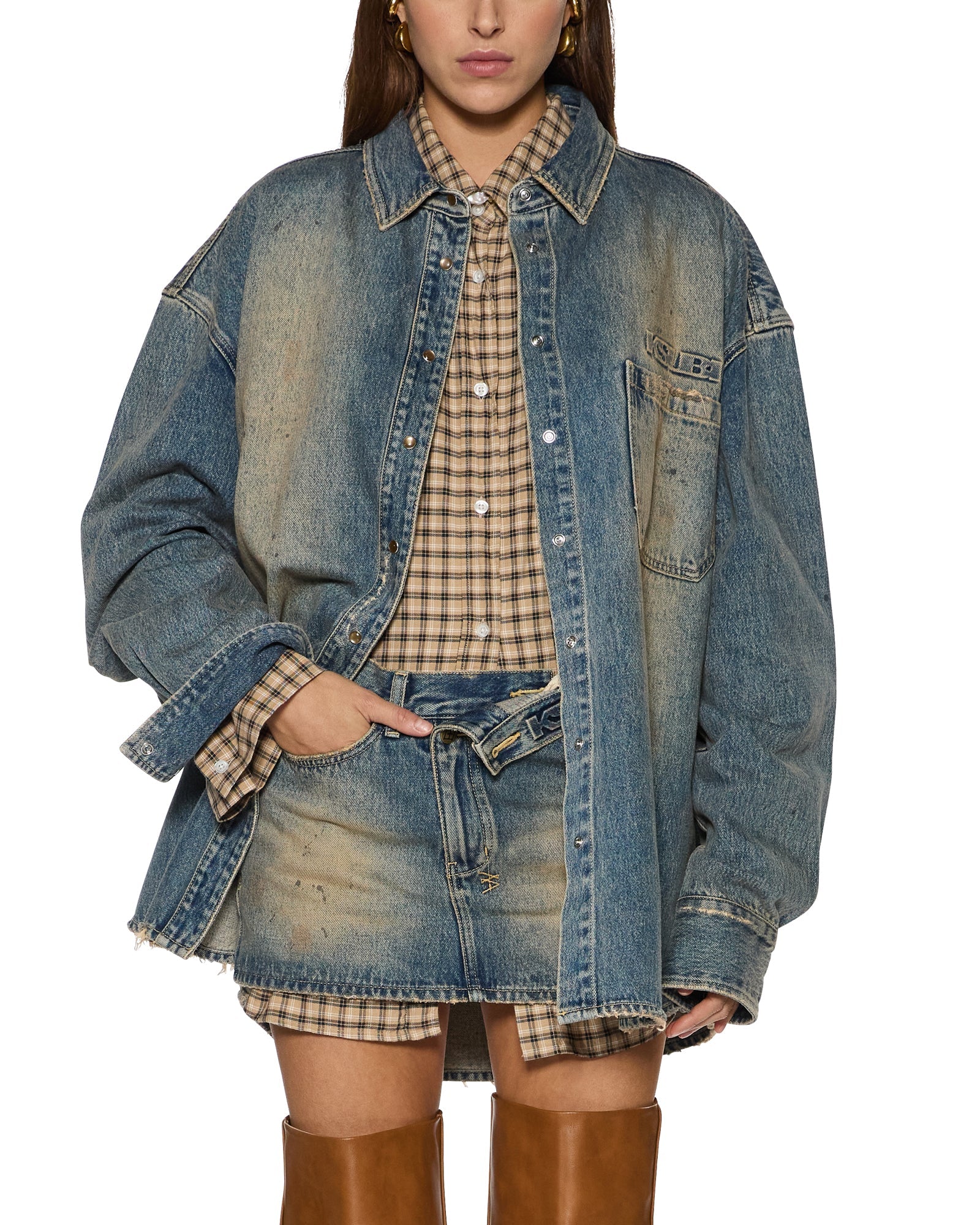 Womens Oversized Ls Shirt Dune Shirts