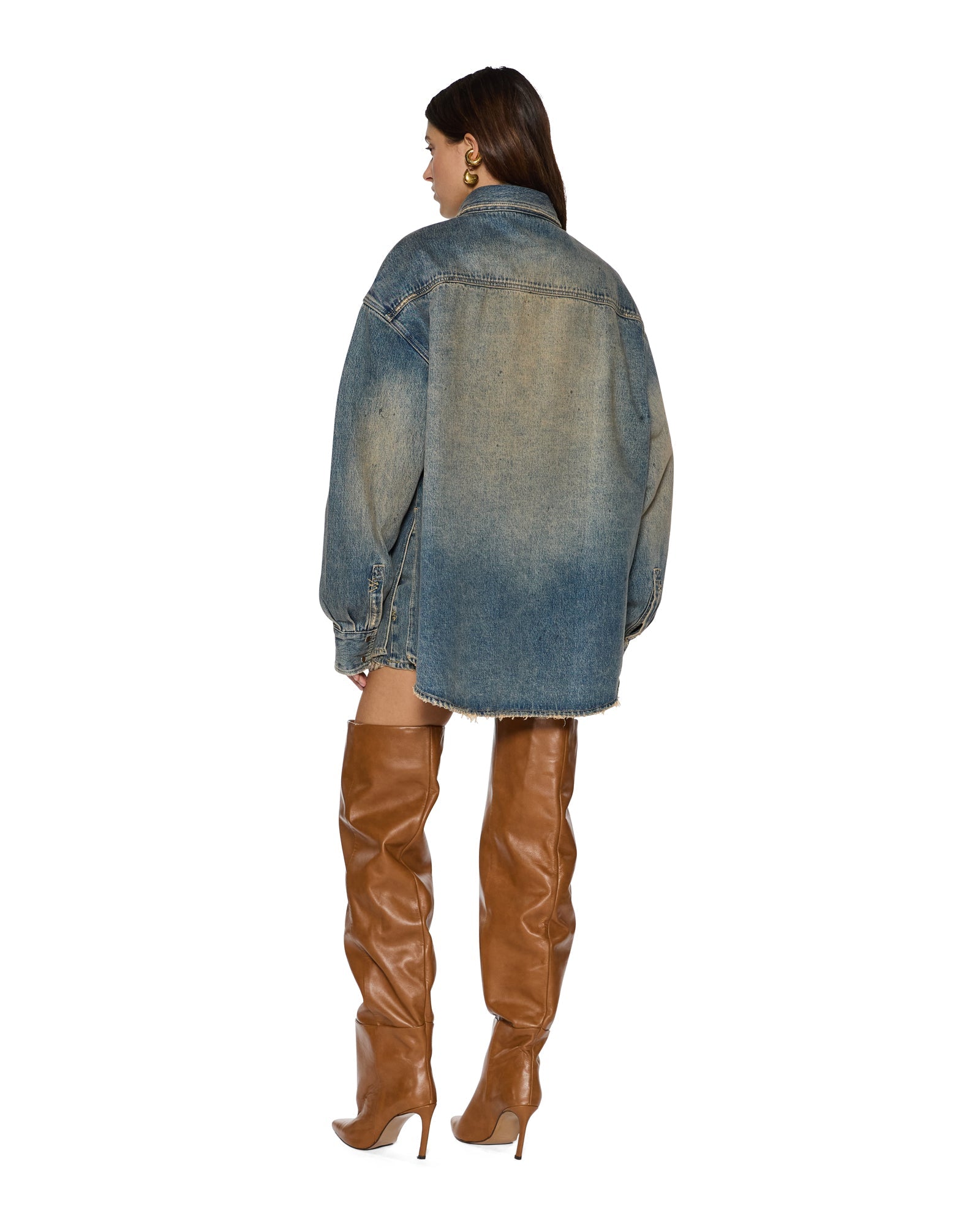 Womens Oversized Ls Shirt Dune Shirts