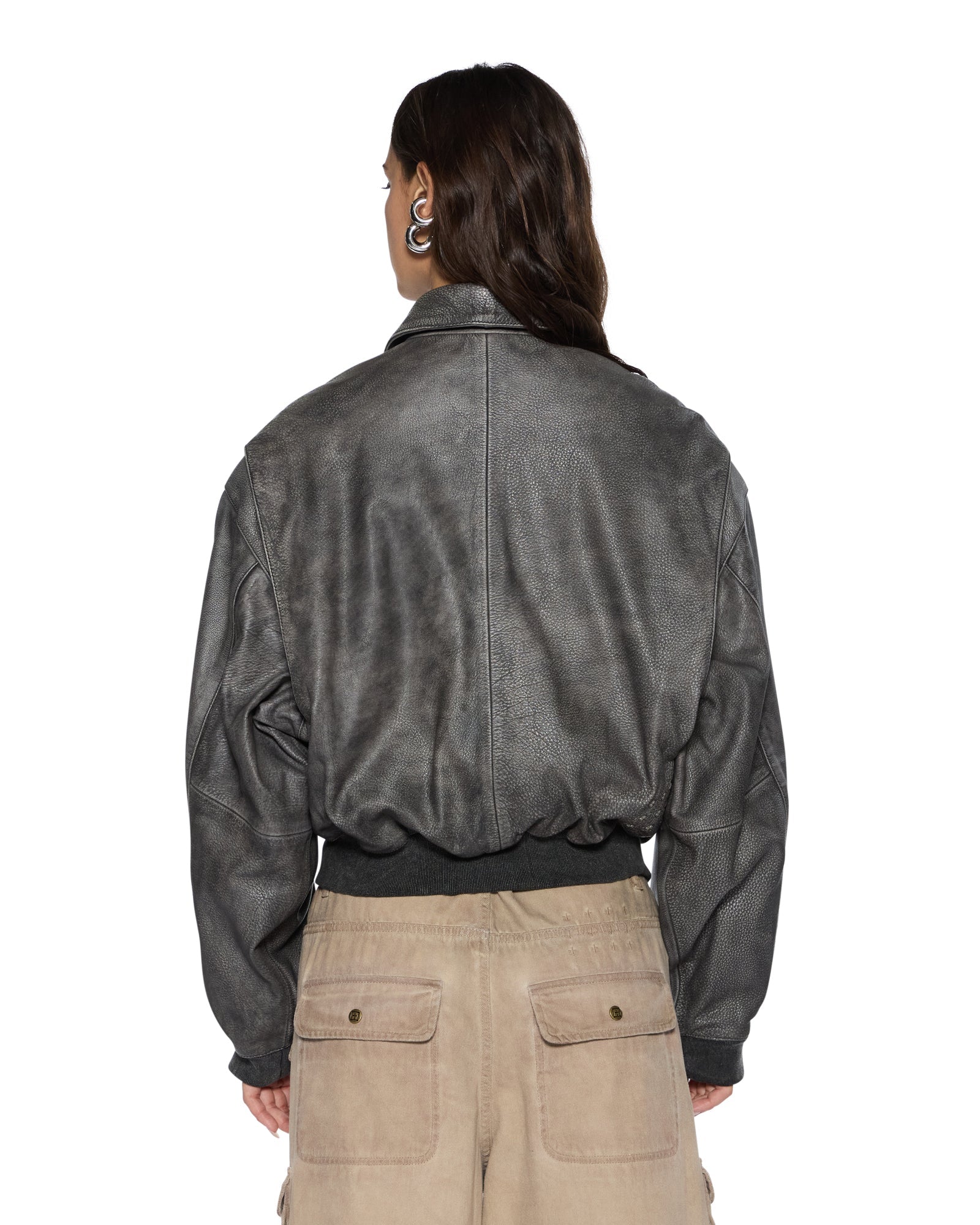 Womens Highway Bomber Vintage Black Jackets