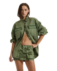 Womens Astra Cargo Shirt Hash Camo Shirts