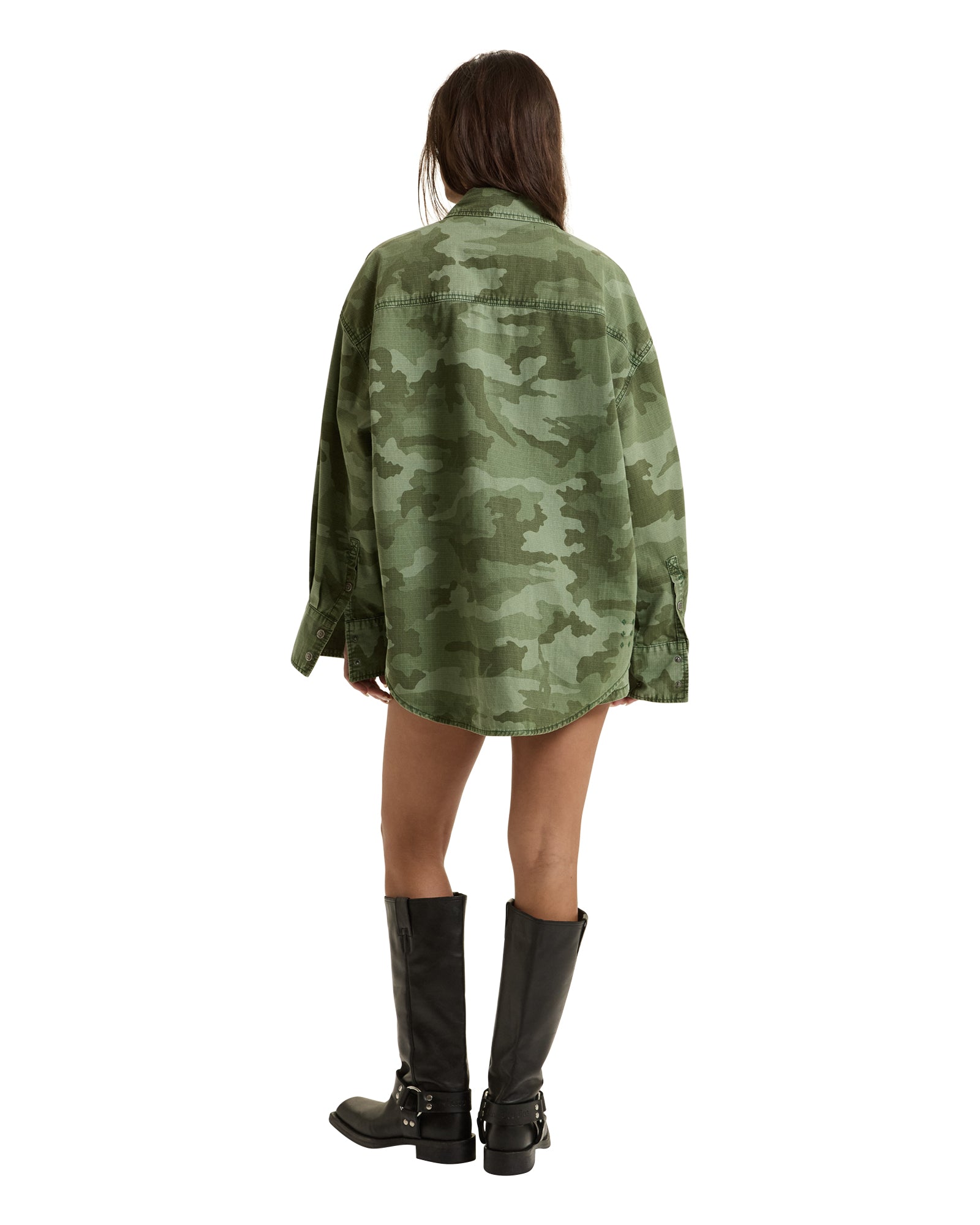 Womens Astra Cargo Shirt Hash Camo Shirts