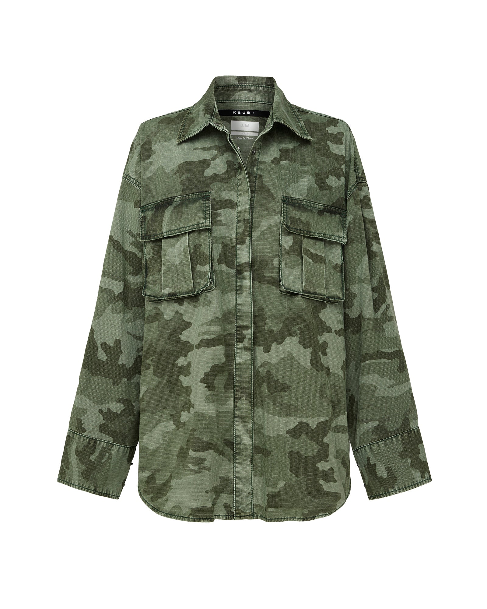 Womens Astra Cargo Shirt Hash Camo Shirts