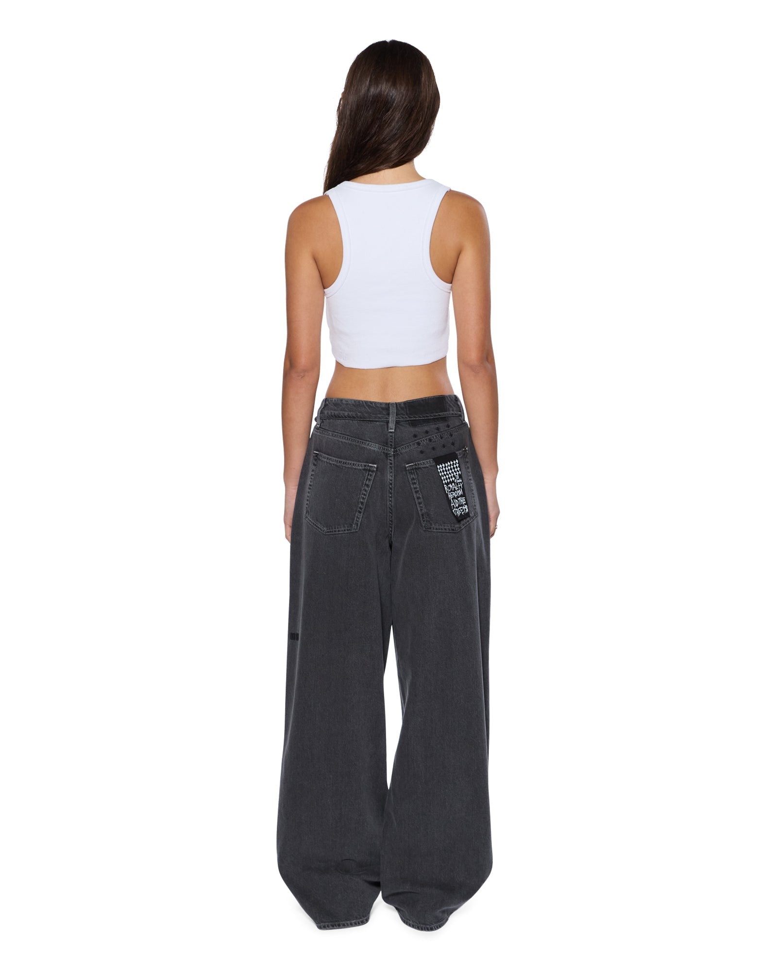 Womens 1999 Origin Cropped Tank White Fashion Tops