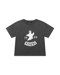 Kids Spooky Lil Biggie Ss Tee Faded Black Tees