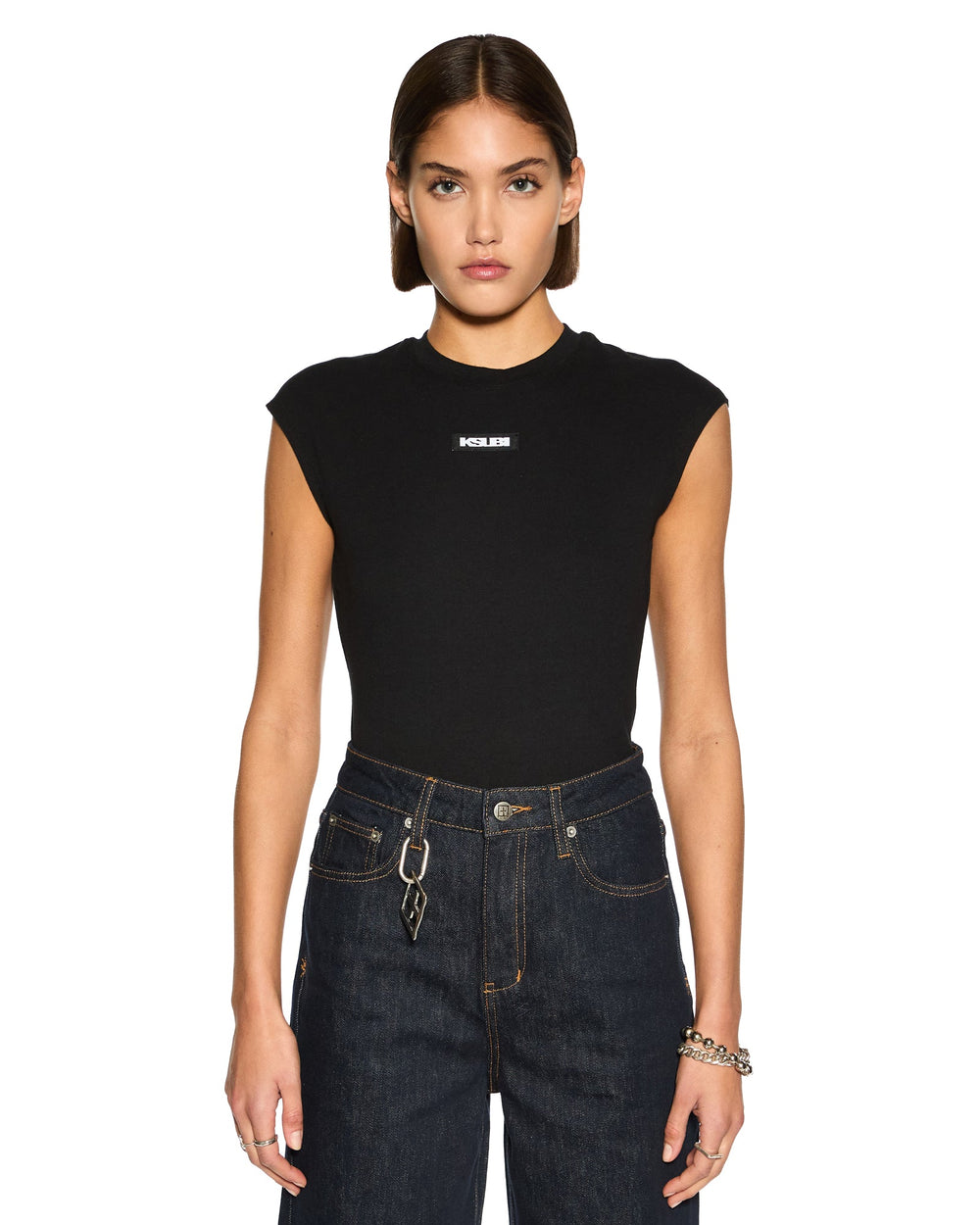 Staple Short Sleeve Full Length Tee - Black