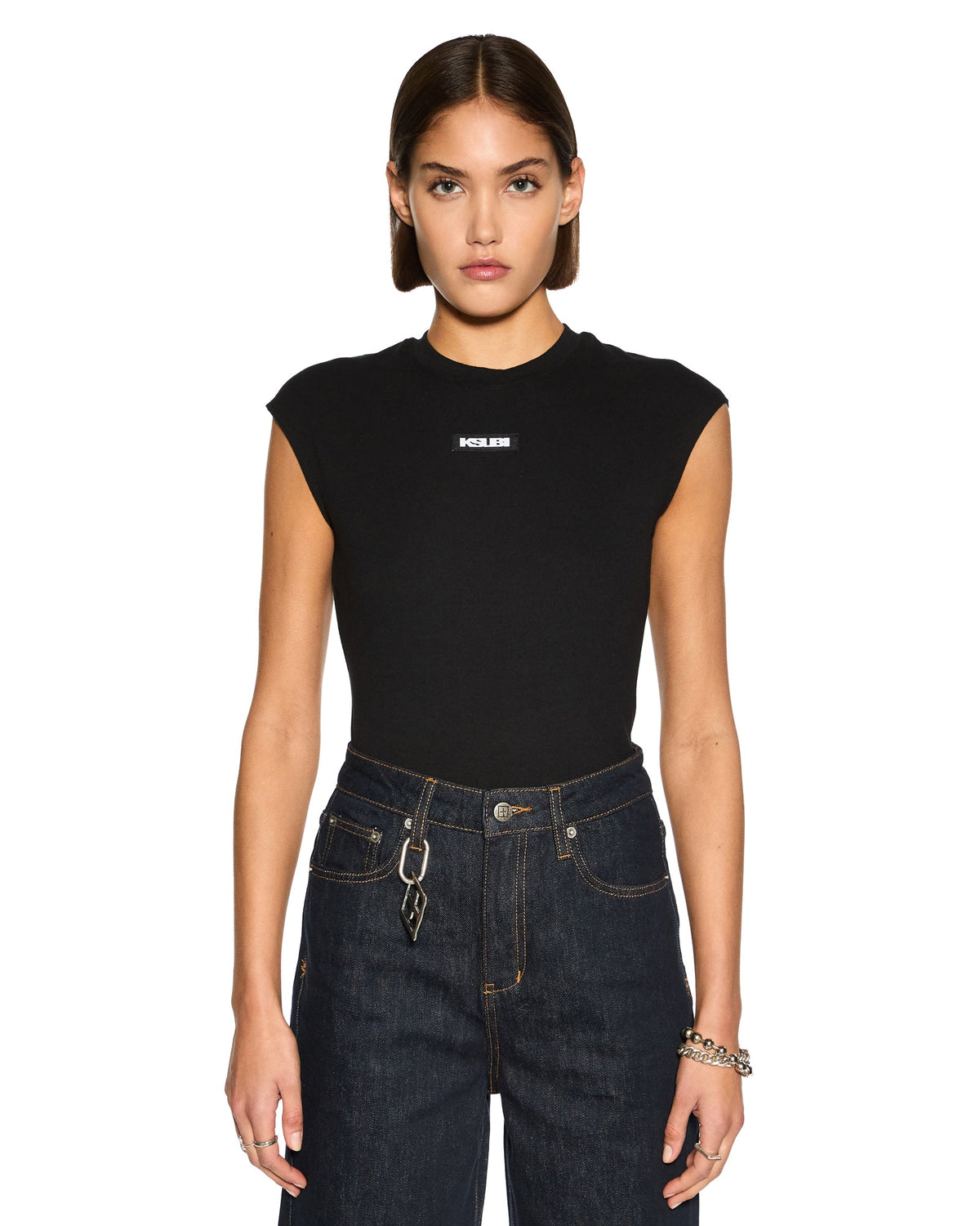 Staple Short Sleeve Full Length Tee - Black