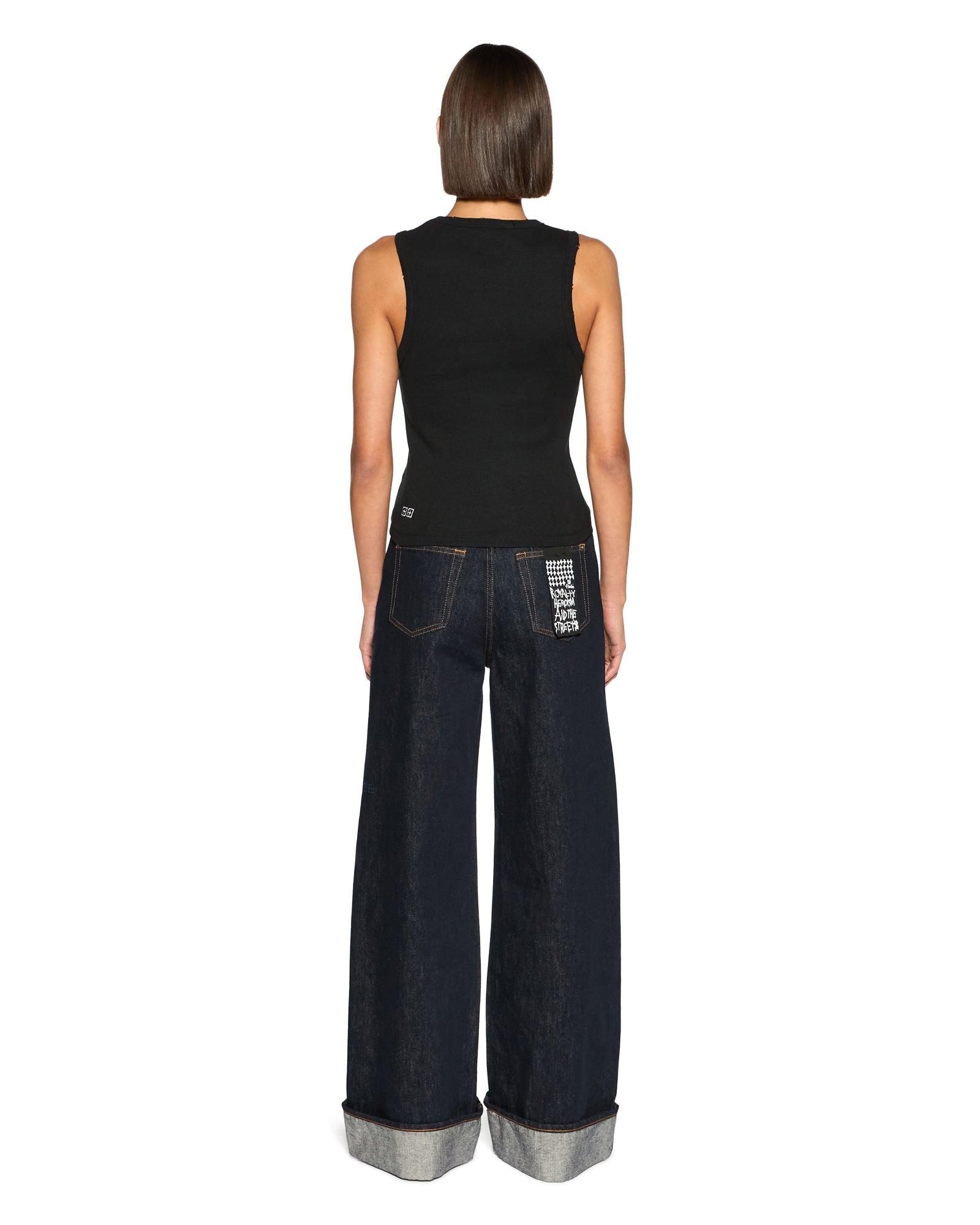 Stacked Syndicate Racer Back Tank - Xtra Black