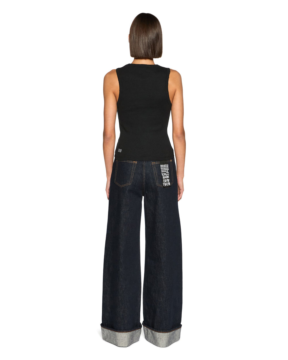 Stacked Syndicate Racer Back Tank - Xtra Black