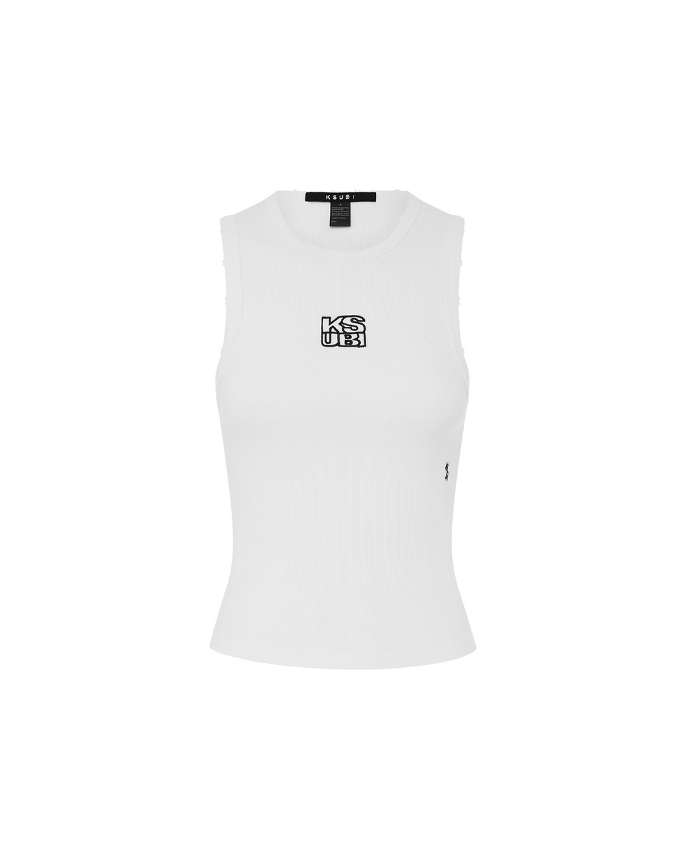 Stacked Syndicate Racer Back Tank - Xtra White