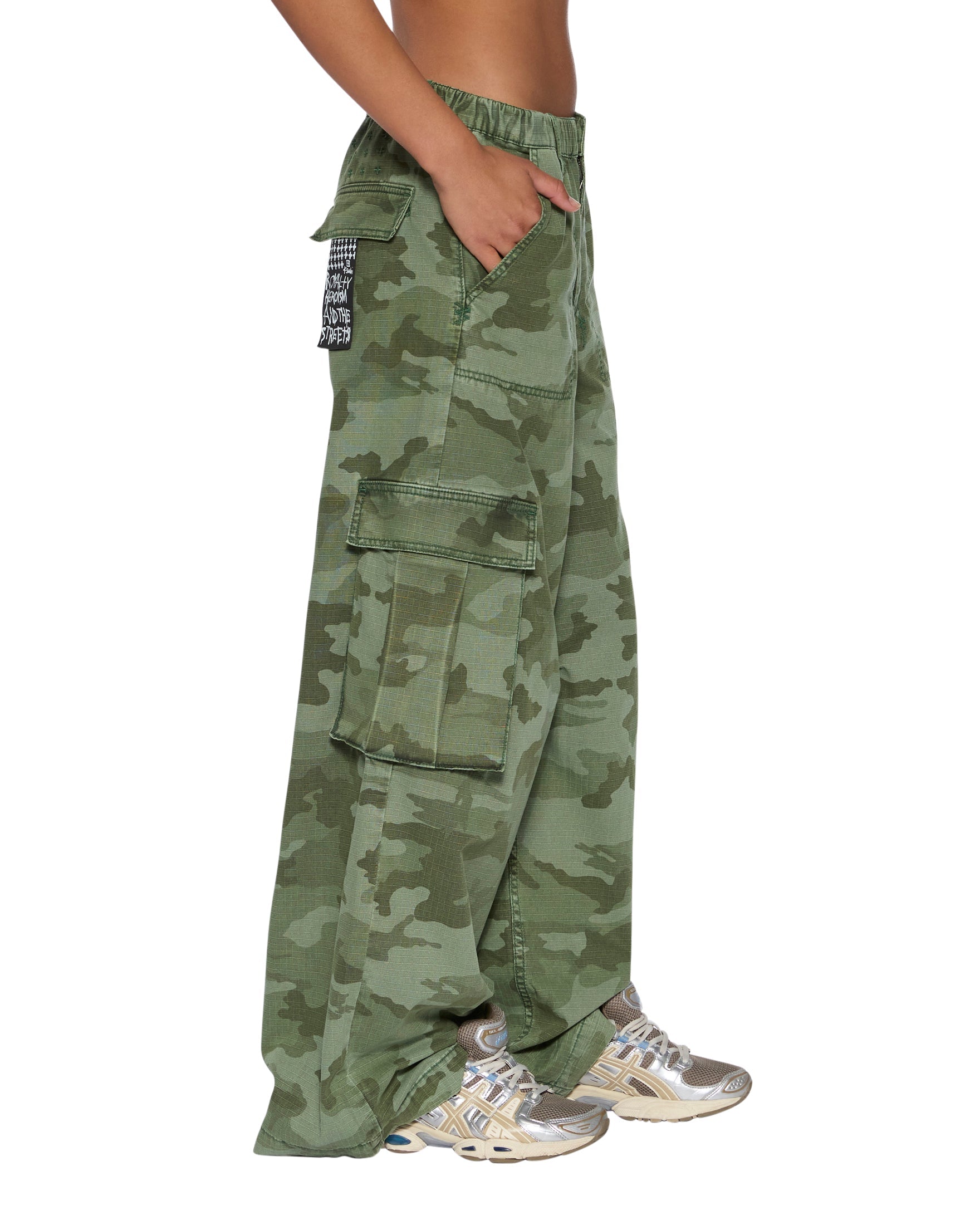 Womens Ksuper Cargo Pant Hash Camo Pants