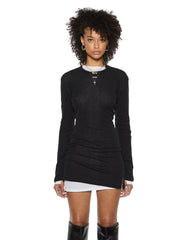 Womens Crawford Ls Mini Dress Black Dresses