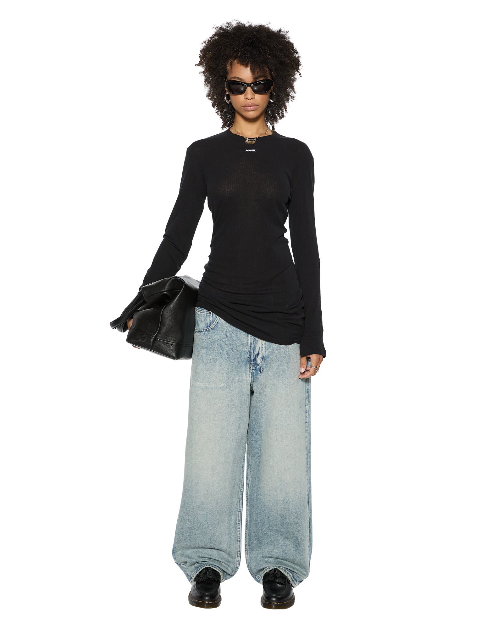 Womens Crawford Ls Mini Dress Black Dresses