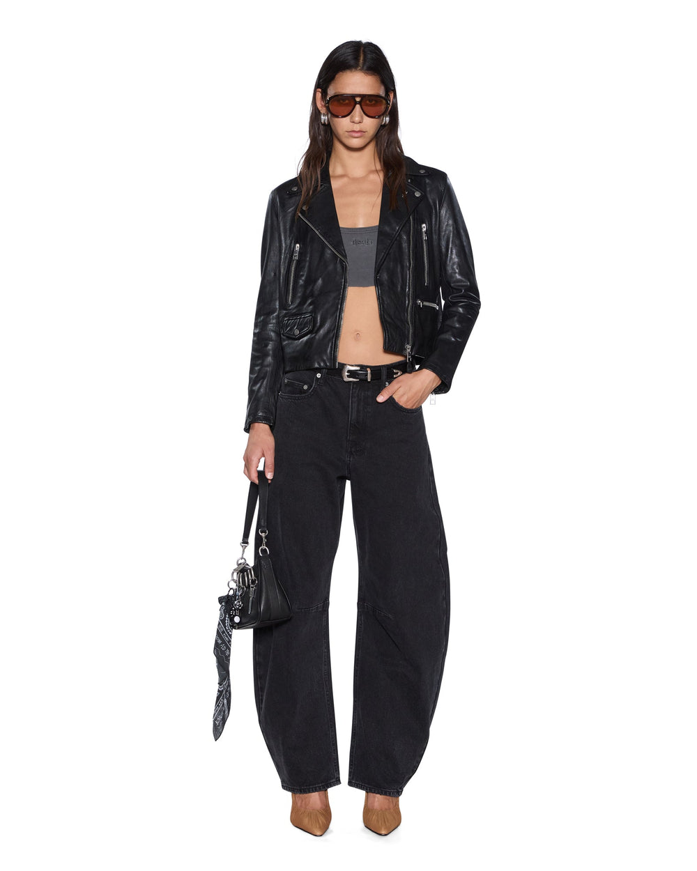 Buy Amplify Leather Jacket Black Women's Jacket