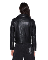 Buy Amplify Leather Jacket Black Women's Jacket