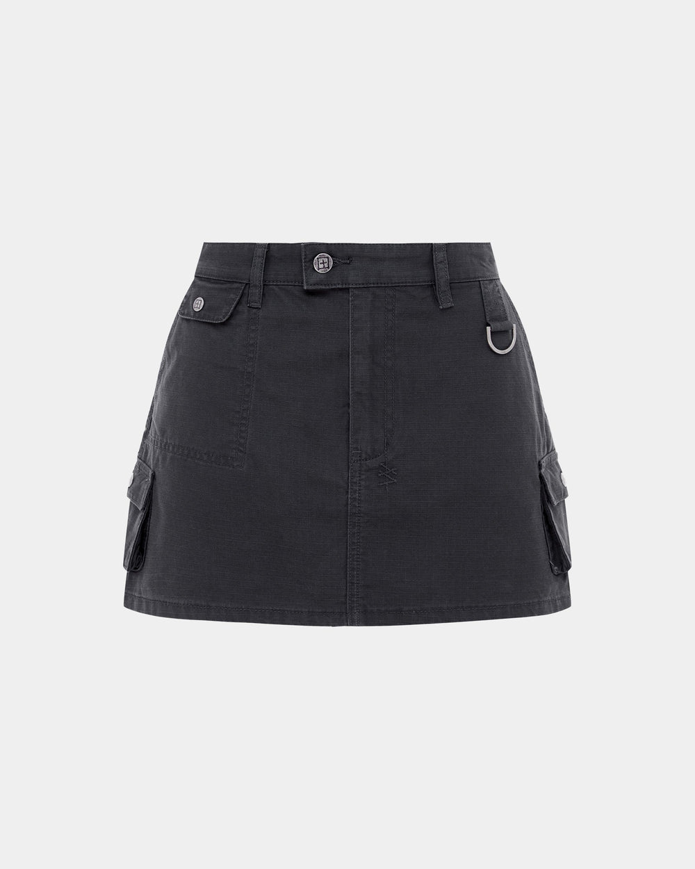Squad Mini Cargo Skirt - Charcoal