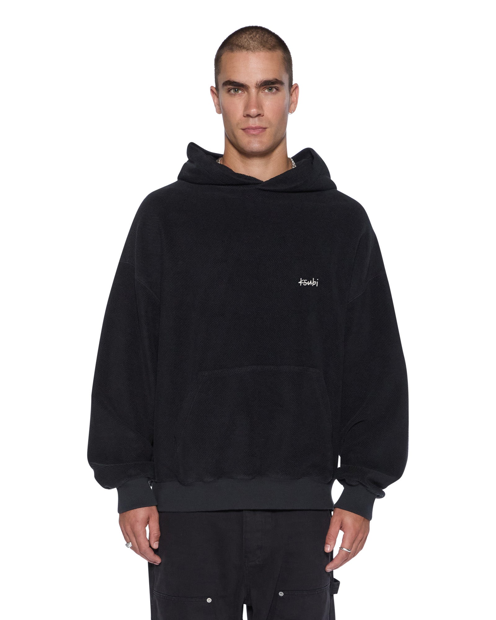 Mens 1999 Ekcess Hoodie Jet Black Fleece