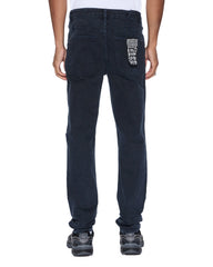 Mens Chitch Black/Blue Slim Denim Jeans