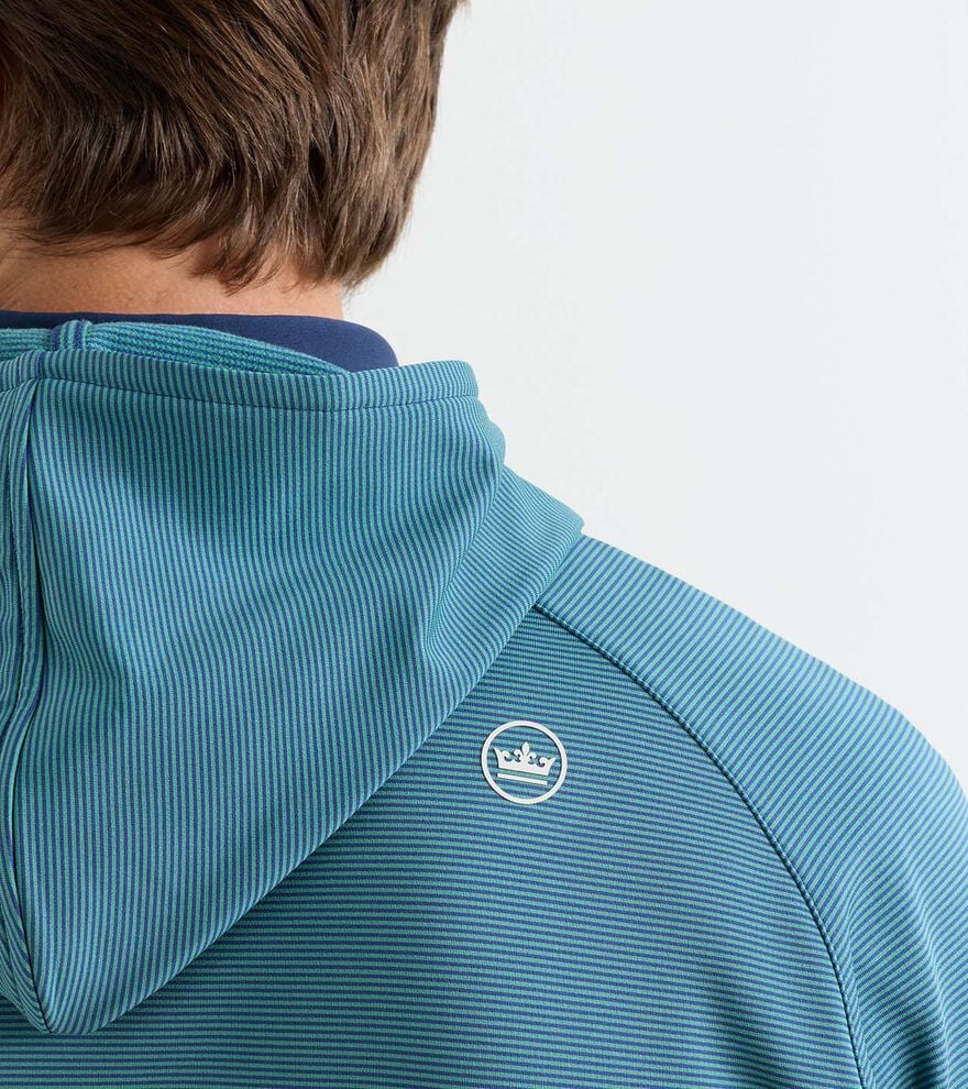 Pine Sugar Stripe Performance Hoodie SPORT NAVY