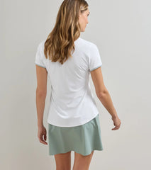 Canterbury Tipped Sport Mesh Short Sleeve Polo WHITE/WILLOW