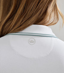 Canterbury Tipped Sport Mesh Short Sleeve Polo WHITE/WILLOW