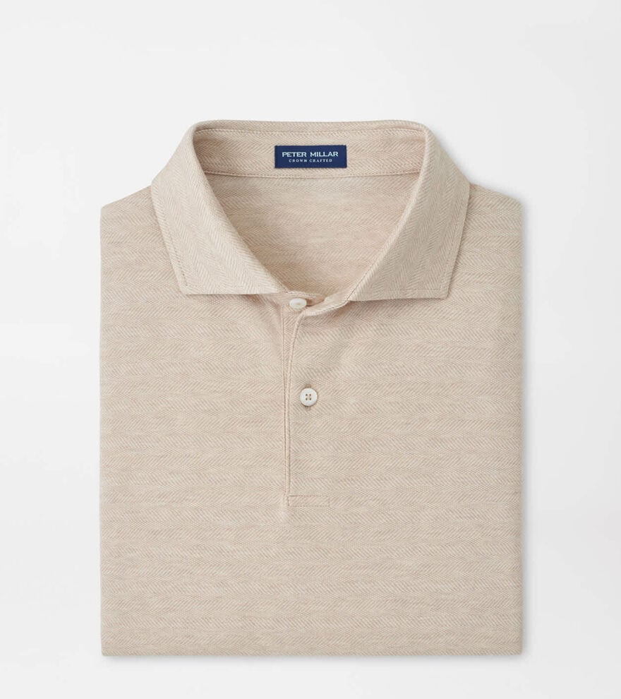 Excursionist Flex Herringbone Knit Polo TRUFFLE