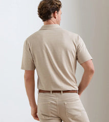 Excursionist Flex Herringbone Knit Polo TRUFFLE