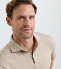 Excursionist Flex Herringbone Knit Polo TRUFFLE