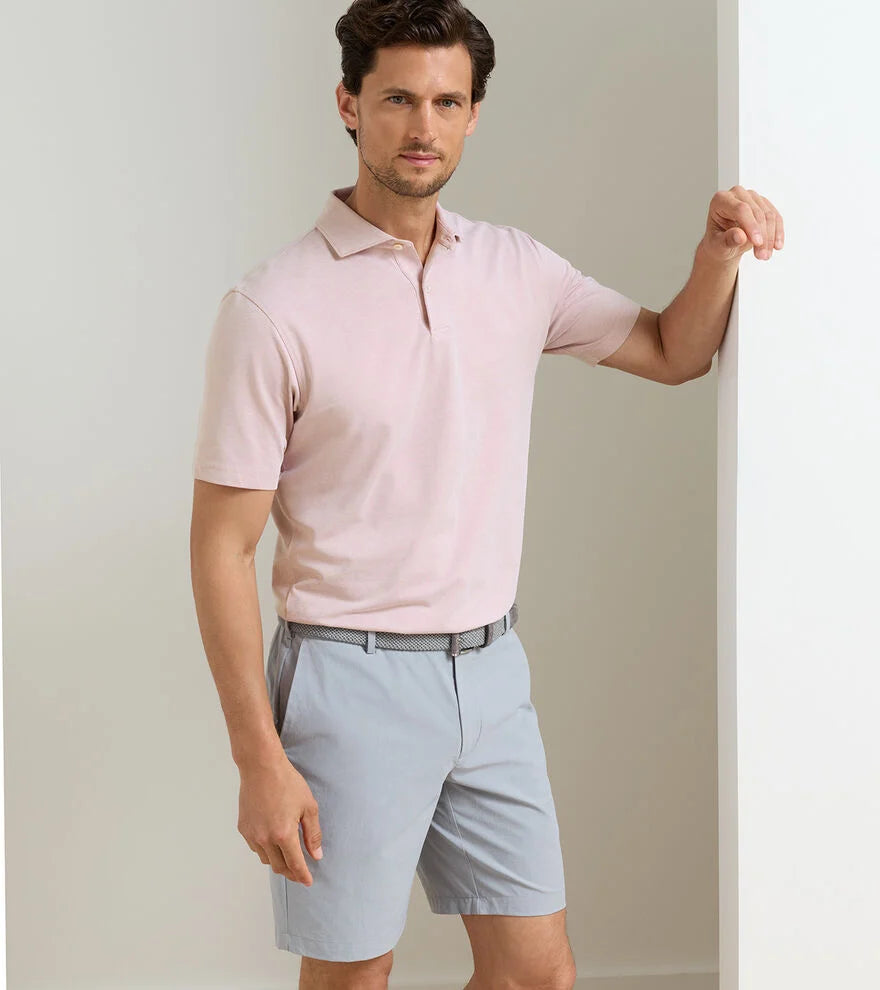 Albatross Cotton-Blend Piqué Polo FADED SCARLET