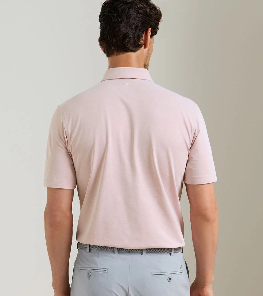 Albatross Cotton-Blend Piqué Polo FADED SCARLET