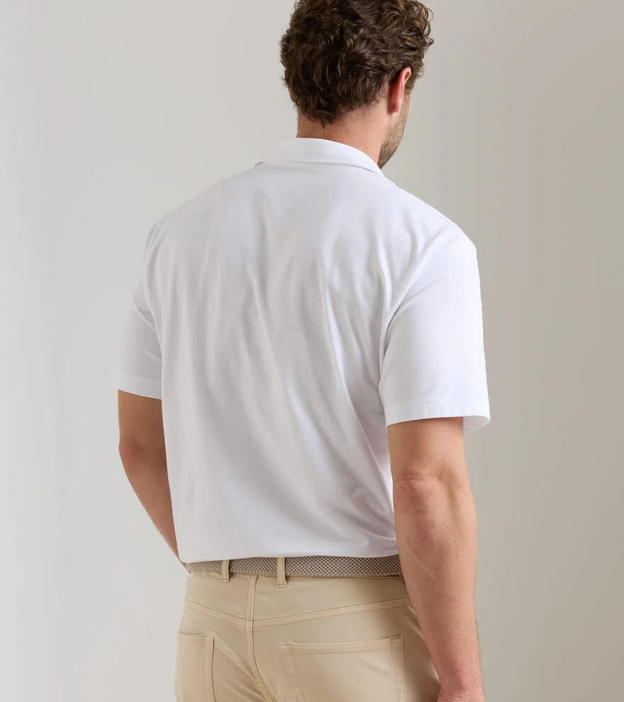 Crown Flex Cotton Polo WHITE