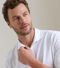 Crown Flex Cotton Polo WHITE