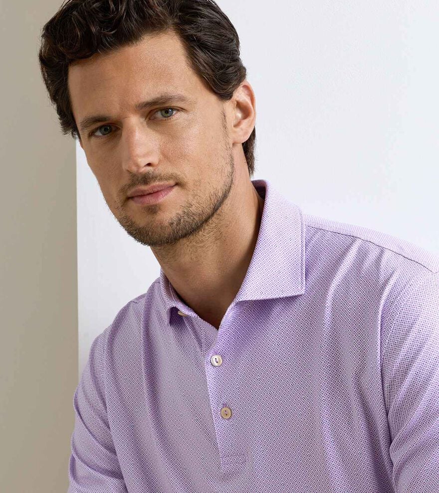 Ashgrove Performance Jersey Polo PURPLE IRIS