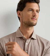 Astino Linen Polo BISCOTTI
