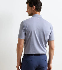 Albatross Diamond Cotton-Blend Piqué Polo NAVY