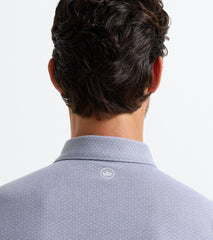 Albatross Diamond Cotton-Blend Piqué Polo NAVY
