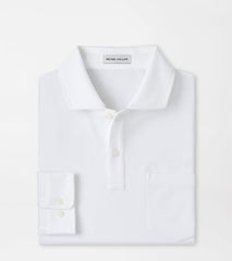 Everyday Piqué Long Sleeve Polo WHITE