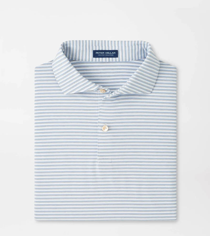 Echo Performance Jersey Polo WHITE/GALE GREY
