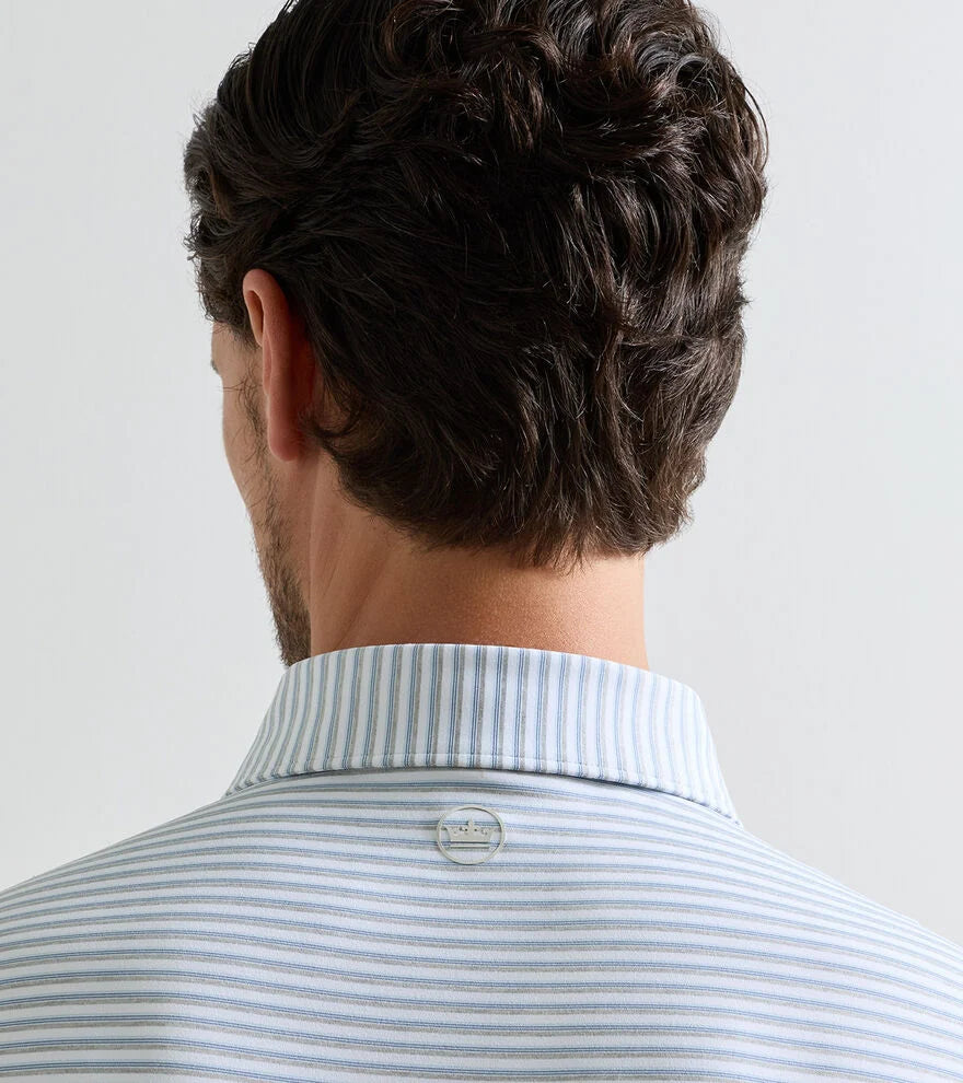 Echo Performance Jersey Polo WHITE/GALE GREY