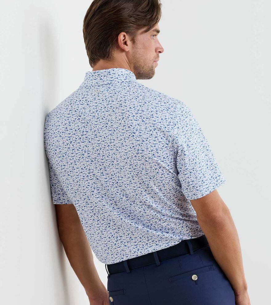 Coastline Performance Jersey Polo WHITE