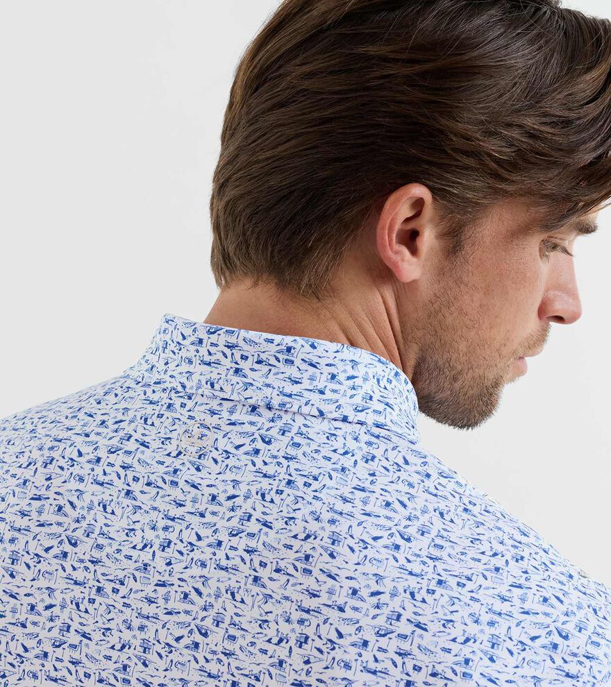 Coastline Performance Jersey Polo WHITE