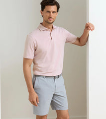 Albatross Cotton-Blend Piqué Polo FADED SCARLET